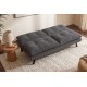 SOFA ROZKŁADANA COCOONING 3-OSOBOWA SZTRUKS SZARA