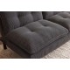 SOFA ROZKŁADANA COCOONING 3-OSOBOWA SZTRUKS SZARA