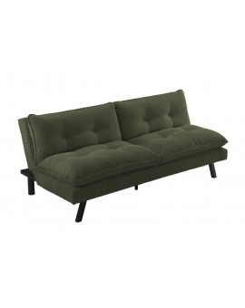 SOFA ROZKŁADANA COCOONING 3-OSOBOWA SZTRUKS ZIELONA