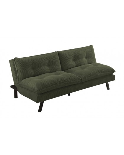 SOFA ROZKŁADANA COCOONING 3-OSOBOWA SZTRUKS ZIELONA