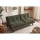 SOFA ROZKŁADANA COCOONING 3-OSOBOWA SZTRUKS ZIELONA