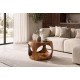 STOLIK KAWOWY ORGANIC LOOP 60 CM PALISANDER