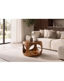 STOLIK KAWOWY ORGANIC LOOP 60 CM PALISANDER