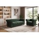 FOTEL CHESTERFIELD WELUR ZIELONY