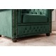 FOTEL CHESTERFIELD WELUR ZIELONY