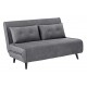 SOFA ROZKŁADANA SMART MULTIFUNCTION WELUR SZARA