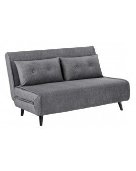 SOFA ROZKŁADANA SMART MULTIFUNCTION WELUR SZARA