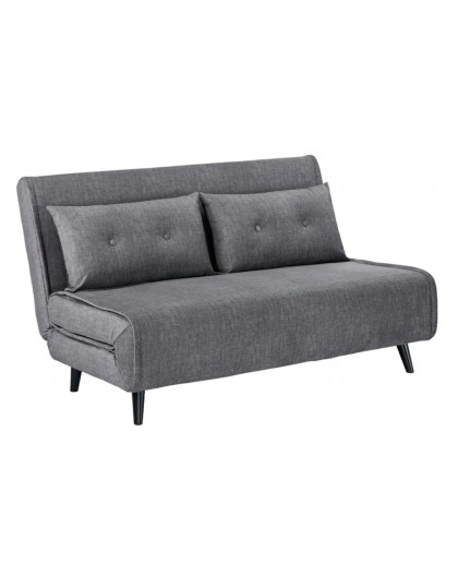 SOFA ROZKŁADANA SMART MULTIFUNCTION WELUR SZARA