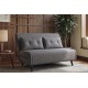 SOFA ROZKŁADANA SMART MULTIFUNCTION WELUR SZARA