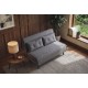 SOFA ROZKŁADANA SMART MULTIFUNCTION WELUR SZARA