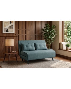 SOFA ROZKŁADANA SMART MULTIFUNCTION WELUR PETROL