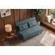 SOFA ROZKŁADANA SMART MULTIFUNCTION WELUR PETROL