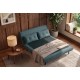 SOFA ROZKŁADANA SMART MULTIFUNCTION WELUR PETROL