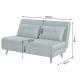SOFA ROZKŁADANA SMART MULTIFUNCTION WELUR PETROL