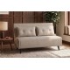 SOFA ROZKŁADANA SMART MULTIFUNCTION WELUR BEŻOWA