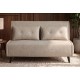 SOFA ROZKŁADANA SMART MULTIFUNCTION WELUR BEŻOWA