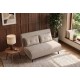 SOFA ROZKŁADANA SMART MULTIFUNCTION WELUR BEŻOWA