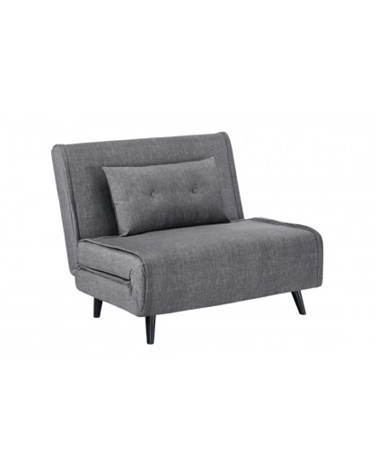 FOTEL ROZKŁADANY SMART MULTIFUNCTION WELUR SZARY