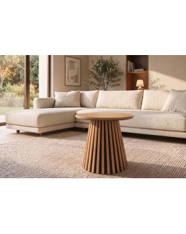STOLIK KAWOWY VALHALLA WOOD 50 CM DĄB