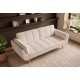 SOFA BOUTIQUE 215 CM SZTRUKS BEŻOWA