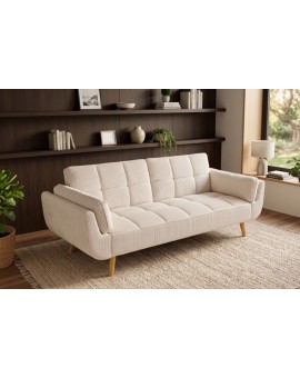 SOFA BOUTIQUE 215 CM SZTRUKS BEŻOWA