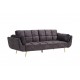 SOFA BOUTIQUE 215 CM WELUR SZARA