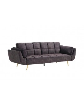 SOFA BOUTIQUE 215 CM WELUR SZARA