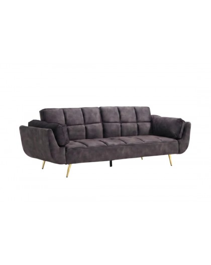 SOFA BOUTIQUE 215 CM WELUR SZARA