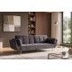 SOFA BOUTIQUE 215 CM WELUR SZARA