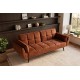 SOFA BOUTIQUE 215 CM WELUR BRĄZOWA