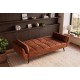 SOFA BOUTIQUE 215 CM WELUR BRĄZOWA