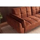 SOFA BOUTIQUE 215 CM WELUR BRĄZOWA