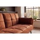 SOFA BOUTIQUE 215 CM WELUR BRĄZOWA