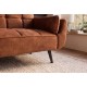 SOFA BOUTIQUE 215 CM WELUR BRĄZOWA