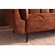 SOFA BOUTIQUE 215 CM WELUR BRĄZOWA