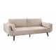 SOFA DIVANI 220 CM WELUR BEŻOWA