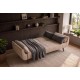 SOFA DIVANI 220 CM WELUR BEŻOWA
