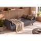 SOFA DIVANI 220 CM WELUR SZARA