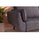 SOFA DIVANI 220 CM WELUR SZARA