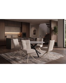 KRZESŁO OBROTOWE LUGANO TAUPE