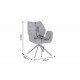 KRZESŁO OBROTOWE CONCORD WELUR SZARE