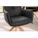 KRZESŁO OBROTOWE ALMARA CZARNA SKÓRA