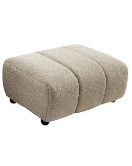 PUF ADLON 100X75 CM BOUCLE SZAROBEŻOWA