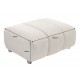 PUF ADLON 100X75 CM BOUCLE SZAROBEŻOWA