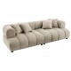 SOFA ADLON 255 CM BOUCLE SZAROBEŻOWA