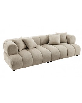 SOFA ADLON 255 CM BOUCLE SZAROBEŻOWA