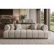 SOFA ADLON 255 CM BOUCLE SZAROBEŻOWA