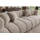 SOFA ADLON 255 CM BOUCLE SZAROBEŻOWA