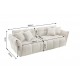 SOFA CLOUD 260 CM BOUCLE SZAROBEŻOWA