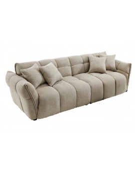 SOFA CLOUD 260 CM BOUCLE SZAROBEŻOWA